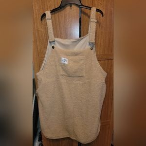 Shein 3xl sherpa overall dress NWOT